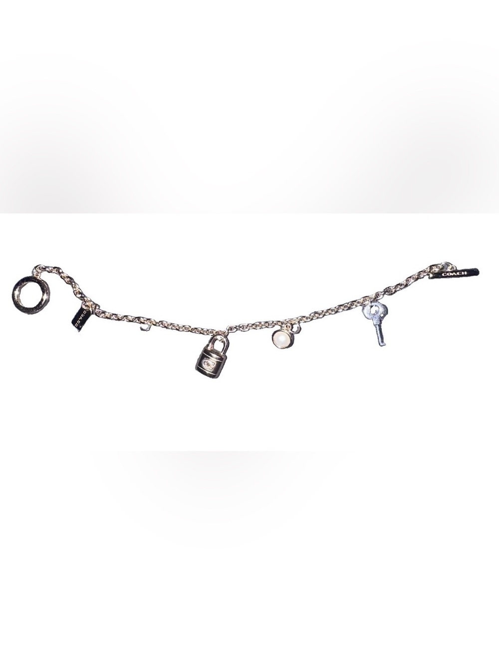 Coach gold-Tone Charm Bracelet Toggle Clasp